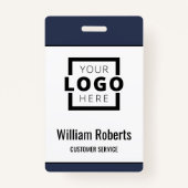 Badge Logo professionnel personnalisé Employé de base (Devant)