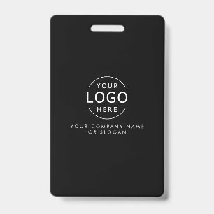 Badge Logo propre Carte de visite moderne chic avec code