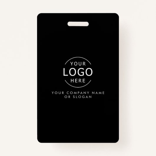 Badge Logo propre Carte de visite moderne chic avec code (Devant)