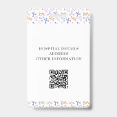 Badge Logo QR Infirmière Diplômée Violet (Arrière)