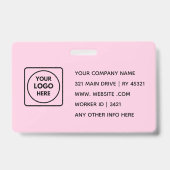 Badge Logo Rose Moderne | Conception d'identité du perso (Arrière)