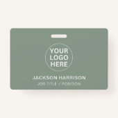Badge Logo Sage Green L Professionnel Entreprise (Devant)