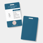 Badge Logo Scolarisation à domicile Non scolarisation Él (Avant & arrière)