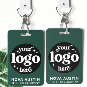 Badge Logo simple d'entreprise professionnelle pour cart