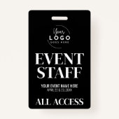 Badge Logo Tout le personnel de l'événement VIP Access (Devant)
