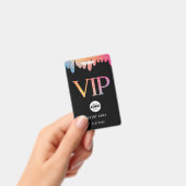 Badge Logo VIP Pailleté Rose Moderne (Manuel / portable)