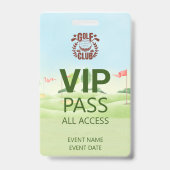 Badge Logo VIP PASS Golf Club League (Dos)