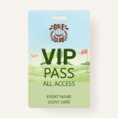 Badge Logo VIP PASS Golf Club League (Dos)