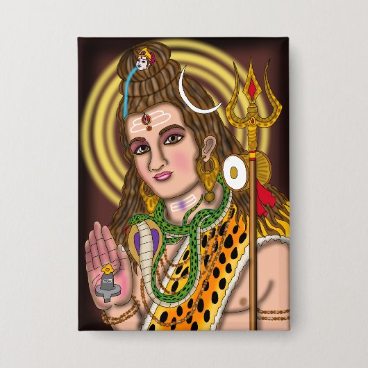 Badge Lord Shiva Button (Recto)