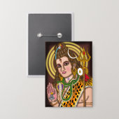Badge Lord Shiva Button (Recto/Verso)