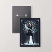 Badge L'Otter Patronus d'Anime Hermione Granger (Recto/Verso)