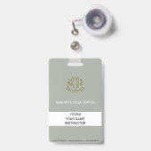 Badge Lotus d'or (Avant avec rétractable)