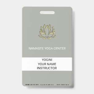 Badge Lotus d'Or