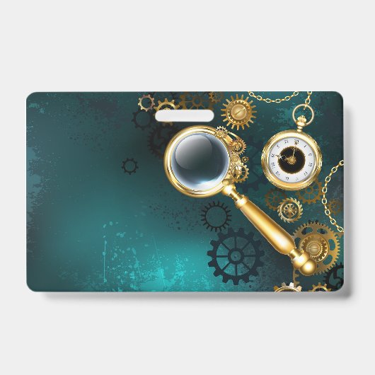 Badge Loupe de style Steampunk (Avant)