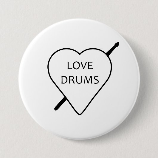 Badge Love Drums (Devant)