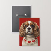 Badge Love Heart cavalier (Recto/Verso)