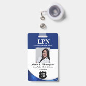 Badge LPN moderne (Avant avec rétractable)