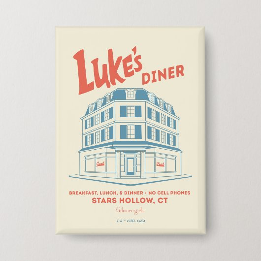 Badge Luke’s Diner Stars Hollow Design (Recto)