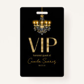 Badge Lustre Hollywood Ancien Glamour Douce 16 ID1108 (Devant)