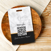 Badge Luxury Black White Gold Marble Professional Notary