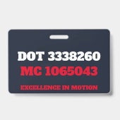 BADGE MA2D LOGISTIQUE (Arrière)