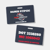 BADGE MA2D LOGISTIQUE (Avant & arrière)