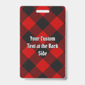 Badge MacGregor Rob Roy Insigne Tartan (Dos)