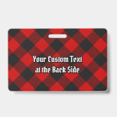 Badge MacGregor Rob Roy Insigne Tartan (Dos)