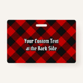 Badge MacGregor Rob Roy Insigne Tartan (Dos)