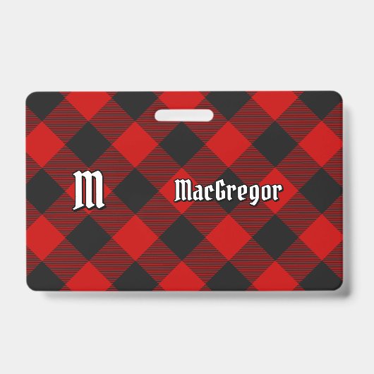 Badge MacGregor Rob Roy Tartan (Avant)