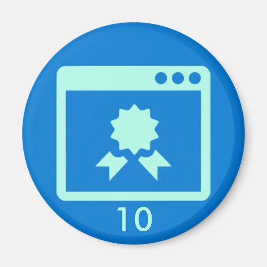 Badge Magneet - Kwaliteit 10 (Voorkant)