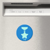 Badge Magneet - Medaille 10 (Insitu (Vaatwasser))