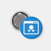 Badge Magnet - Kwaliteit Magneet (Voorkant / Achterkant)