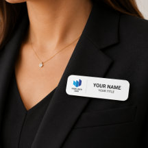 Badge magnétique nominatif moderne pour employés d