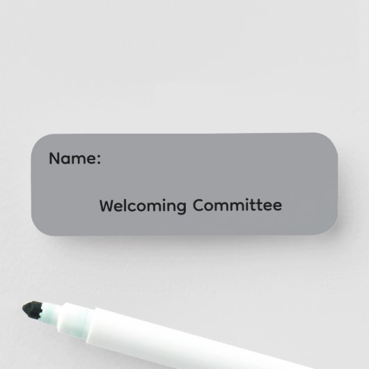 Badge Magnétique Réutilisable avec Nom à Effacemen (En situation)