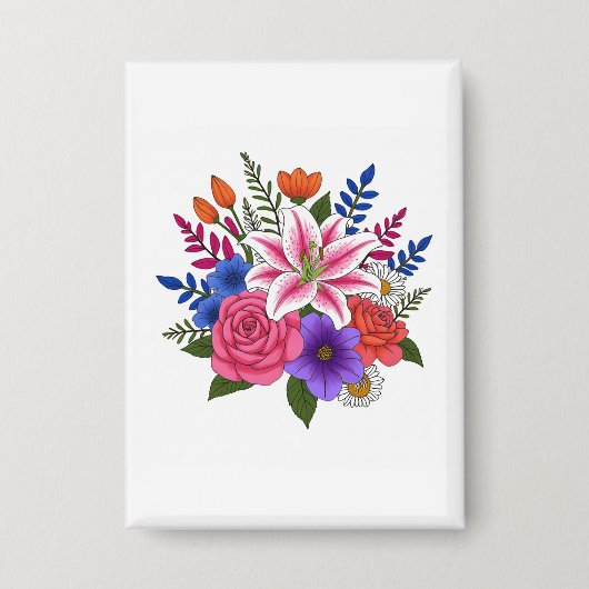 Badge Magnifique Bouquet (Recto)