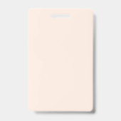 Badge Main Whimsical Tirée Florale Sur Doula Blanche (Arrière)