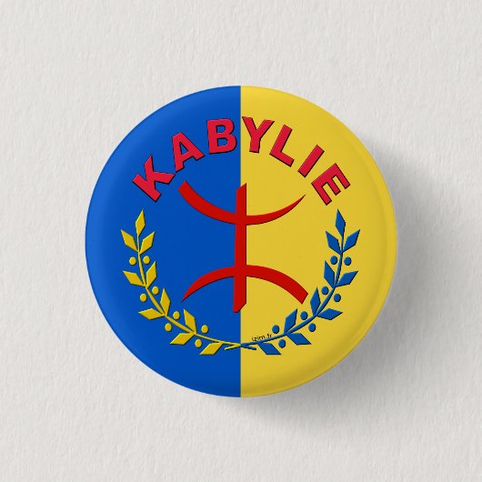 badge mak kabylie 3.2 ronde button 3,2 cm (Voorkant)
