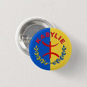 badge mak kabylie 3.2 ronde button 3,2 cm