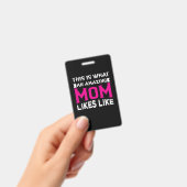 Badge Maman Art c'est ce qu'une maman incroyable (Manuel / portable)
