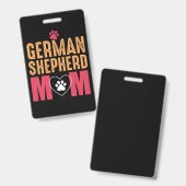 Badge Maman Berger Allemand (Avant & arrière)