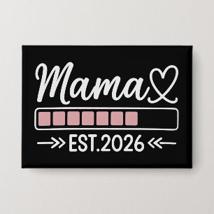Badge Maman est. 2026 Annonce de grossesse Maman 