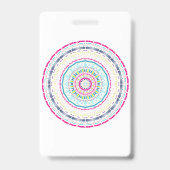 Badge mandala coloré (Back)