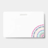 Badge mandala coloré (Arrière)