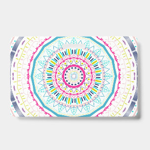 Badge mandala coloré