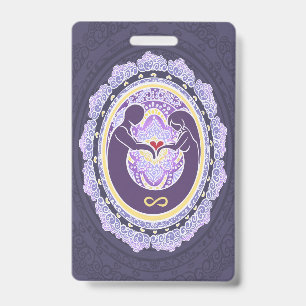 Badge Mandala de l'amour éternel