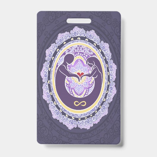 Badge Mandala de l'amour éternel (Avant)