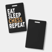 Badge manger dormir échecs répéter   échecs (Avant & arrière)