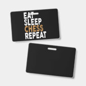 Badge manger sommeil échecs répétition échecs (Avant & arrière)
