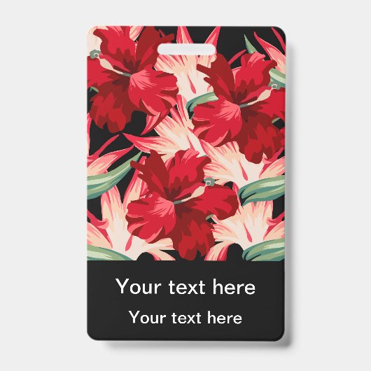 Badge Manifestation Tropical Hawaiian Theme Event And ID (Face)